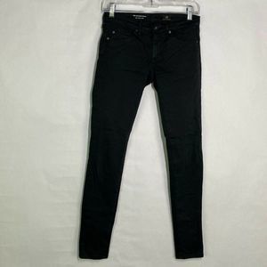 AG The Legging Ankle Super Skinny Black Jeans Women Size 24R